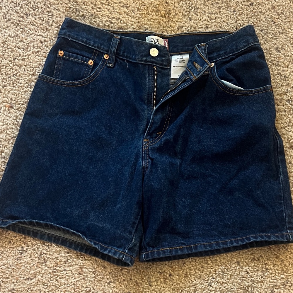 Levi's Women's Deep Indigo Jean Shorts